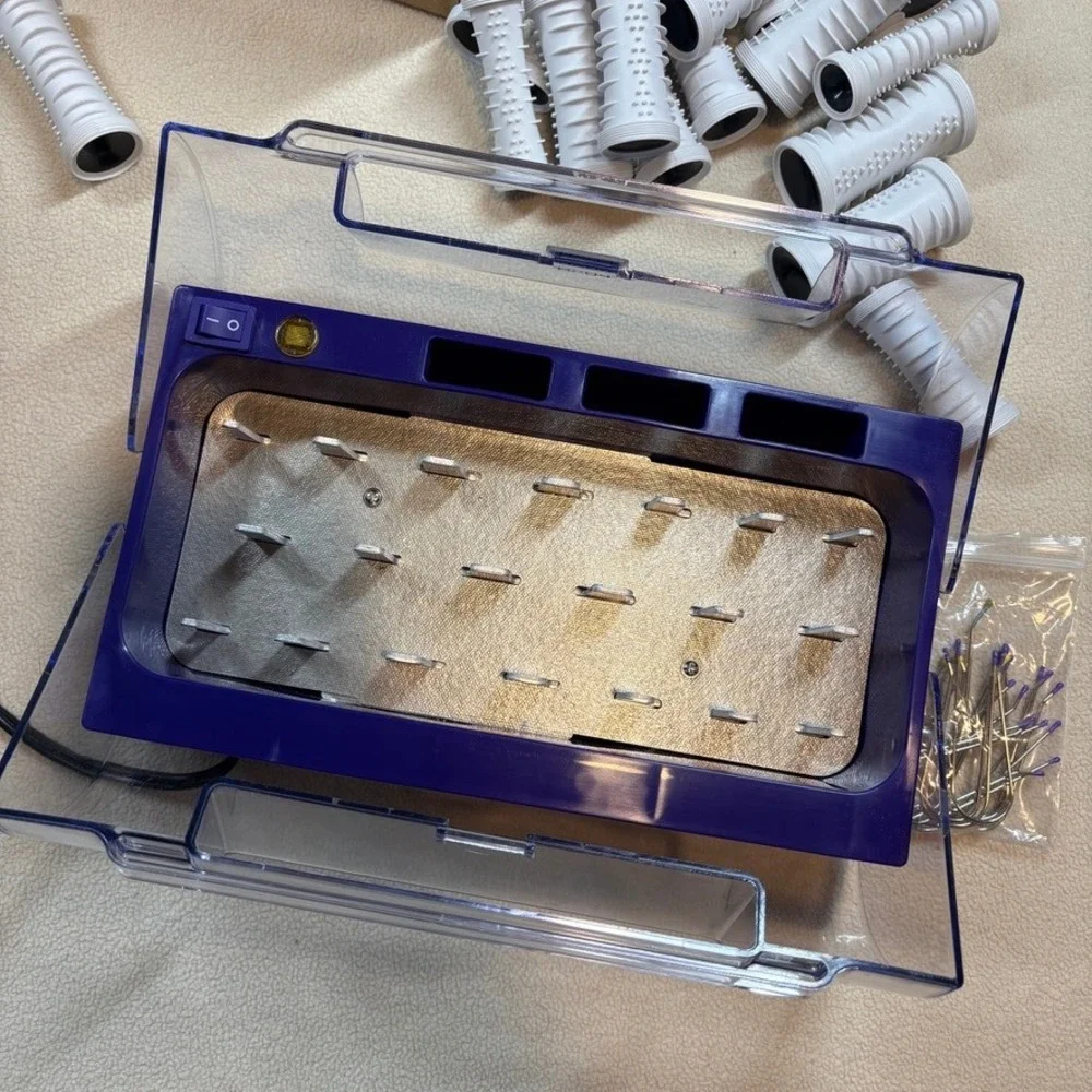 Hot Tools Professional Hotsetter 20‎ Ribbed Rollers Purple Model 1321 Works READ